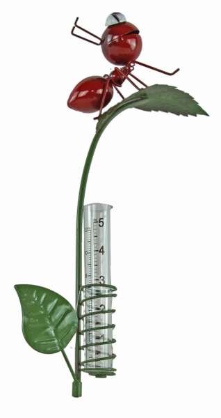 Niedlicher Regenmesser Ameise ca. 82,5 cm - Gartendekoration